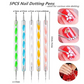 Nail Art Point Pen and Set Used by Women's for Their Fashion Purposes (Pack of 5Pcs)