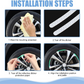 Car Wheel Hub Reflective Car Stickers, Night Warning (20 Pcs Set/ Multicolored)