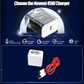 Super Fast Charger With Cable for All iPhone, Android, Smart Phones, Tablets.