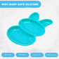 6-Piece Rabbit Shape Dish Set for Kids (Multicolor)