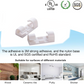 Self-Adhesive Cable Clips – Round Plastic Wire Holder for Cord Management (Pack of 20)