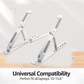 Metal Portable Laptop Stand – 6-Angle Adjustable Riser for Laptops, Phones & Tablets