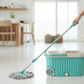 Spin Mop with Bigger Wheels and Plastic Auto Fold Handle for 360 Degree Cleaning