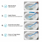Single Sided Bristle Plastic Toilet Cleaning Brush