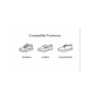No-Show Liner Socks with Anti-Slip Heel Grip  (1 Pair)