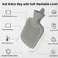 Hot Water Bag with Cover for Pain Relief & Cramps, Leak-Proof Therapy Bottle (1 Pc)