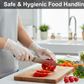 Large Disposable Gloves (100 Pcs): Clear Plastic, Multipurpose