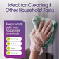 Large Disposable Gloves (100 Pcs): Clear Plastic, Multipurpose