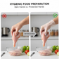 Large Disposable Gloves (100 Pcs): Clear Plastic, Multipurpose