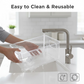 Plastic Refrigerator Organizer Bins, 1 Stackable Fridge Organizers with Handle, Clear Organizing Food Fruit Vegetables Pantry Storage Bins for Freezer kitchen Cabinet Organization and Storage (1 Pc Mix Color)
