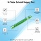 5-Piece School Supply Set: Essential School & Office Supplies