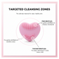 Heart-Shaped Silicone Face Wash Brush – Facial Cleansing Scrubber for Women