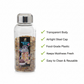 Plastic Transparent Mukhwas Bottle With Steel Cap Kitchen Storage Bottle (1 Pc)