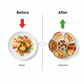 Large Compartment Box | Creative Divided Food Fruit Plate