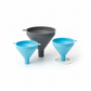 3 in 1 Kitchen Funnel Set of 3, Funnel for Filling Bottle, Small Canning Funnel with Handle, Food Grade Plastic Funnel with Detachable Strainer Filter for Liquid, Dry Ingredients, and Powder