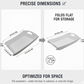 Foldable Plastic Serving Tray - Portable with Handle for Kitchen & Dining (1pc)