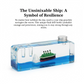 Car Interior Dashboard Decoration Floating Water Cruiser Ship (1 Pc)