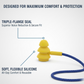 Soft Silicone Ear Plugs Hearing Protection (2 Pc Set)