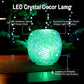Decorative LED Crystal Table Lamp with Color-Changing (1 Pc)
