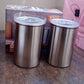 Stainless Steel Airtight Containers with See Through Lid (2 Pc Set / 1000 ML)