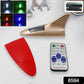 Solar Shark Fin LED Signal Antenna Light for Car Roof Decoration