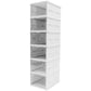 6-Layer Stackable Foldable Storage Organizer Cart Clothes, Kitchen, Closet & Bathroom