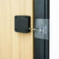 Punch-free automatic sensor door closer in a sleek design.
