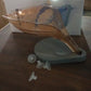 Plastic Leaf Shape Soap Box, Soap Holder (1 Pc / With Color Box)