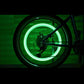 LED light valve caps for bicycle or car tires