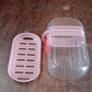 Multipurpose Plastic Soap Dish with Transparent Dust-Proof Lid, Sabudani (1 Pc)