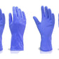 Set of 2 blue rubber hand gloves
