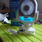 Air Portable Fan, Grip Go 3 Speed Small Fan, Great Stroller Fan, Travel or Desk Fan, Cordless Personal Evaporative Air Cooler, Universal Clamp for Indoor & Outdoor Use, 360 Degree Head Swivel, LED Color Changing Light