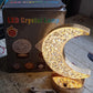 Moon Crystal Touch Table Lamp with 3 Color Dimmable USB Night Light