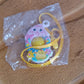 Mini Cartoon Chick-Shaped Push Pop Fidget Toy with Hanging Strap (1 Pc)