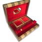 Jewelry organizer box with dividers for accessories
