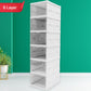 6-Layer Stackable Foldable Storage Organizer Cart Clothes, Kitchen, Closet & Bathroom