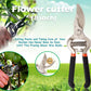 8 inch pruning scissors with ergonomic handle