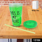 Plastic Drink Cup, Tea Coffee Tumbler with Lid and Straw (1 Pc)