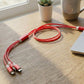3-in-1 LED Glow Fast Charging Cable (1 Pc)