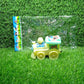 Colorful pull-rope train engine toy.