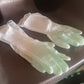 2 pair med yellow gloves For Cleaning