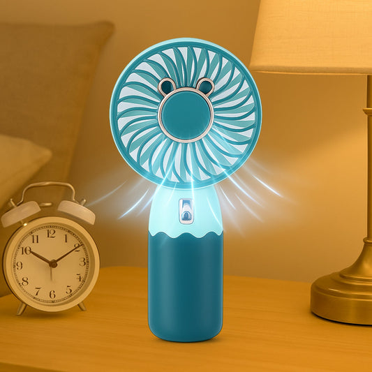 Mini Fan Rechargeable Table Fan Handheld Fan  For Home , Office , Car