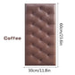 Brown cushion panel 3D wall.