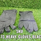 Natural gum rubber reusable cleaning gloves.