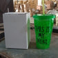 Plastic Drink Cup, Tea Coffee Tumbler with Lid and Straw (1 Pc)