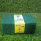 Aqua green scrub sponges, 10 pieces for effective cleaning.