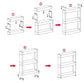 4-layer multipurpose storage rack for organizing items