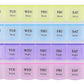 Weekly medicine storage container with 4 rows and easy-to-open compartments.