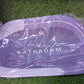 Bathing room rug with high absorbency