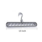 9-Hole Plastic Hanger Hook for Wardrobe Clothes Organization & Indoor Storage